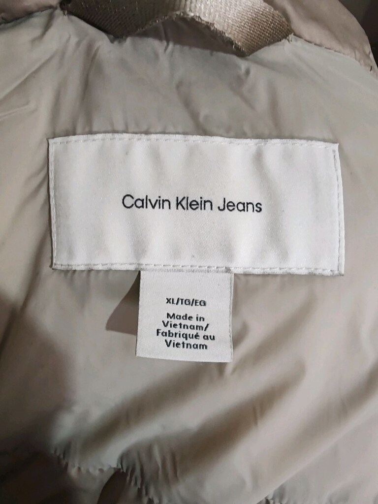 Calvin Klein Bej Şişme Mont - 6