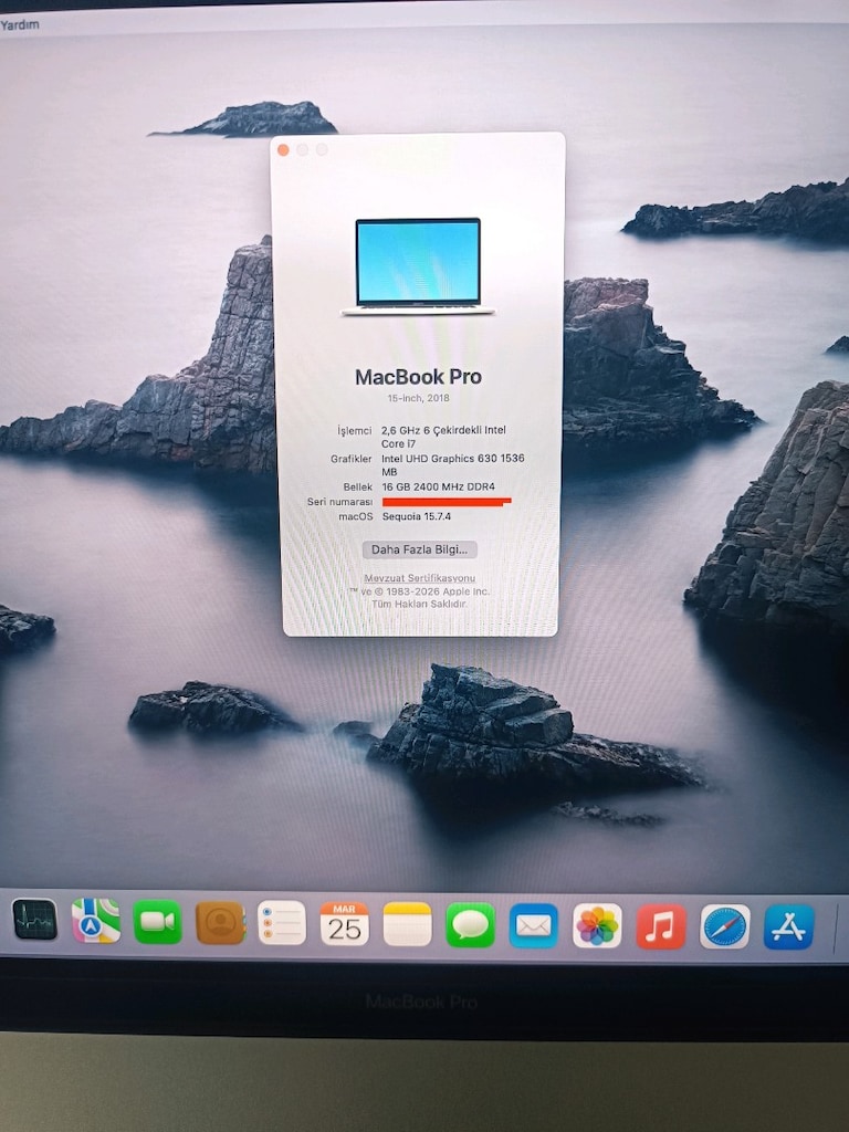 MACBOOK PRO 2018 15" i7 512 SSD 16 GB RAM ( KUSURSUZ..! ) - 10