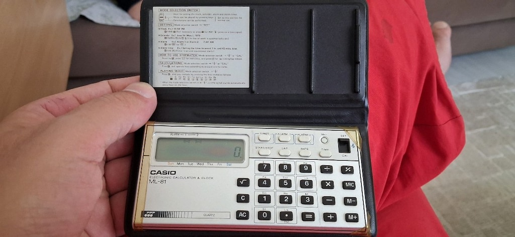 CASIO ML-82 PİYANO CALAN HESAP MAKINESI VE SAAT ALARM - 2