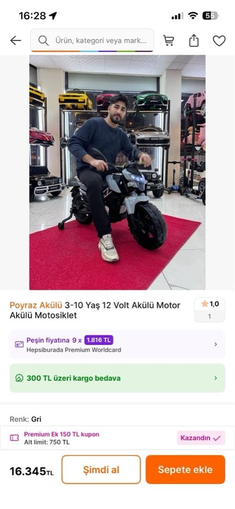 akülü çocuk motor - 5