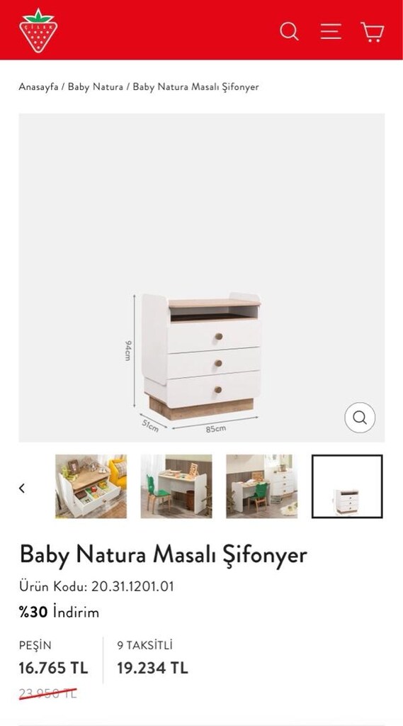 Çilek Mobilya Mdf Şifonyer - 4