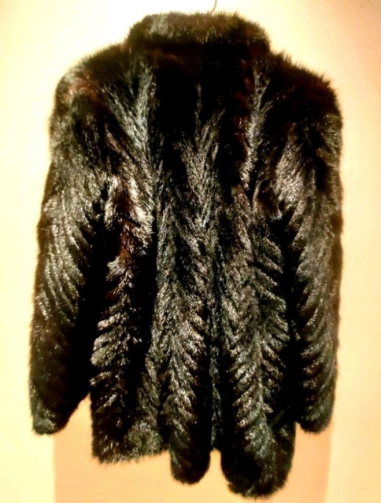 MODERN DESIGN FASHION BLACK VİZON PRIVATE LUXURY WOMEN FUR - 6