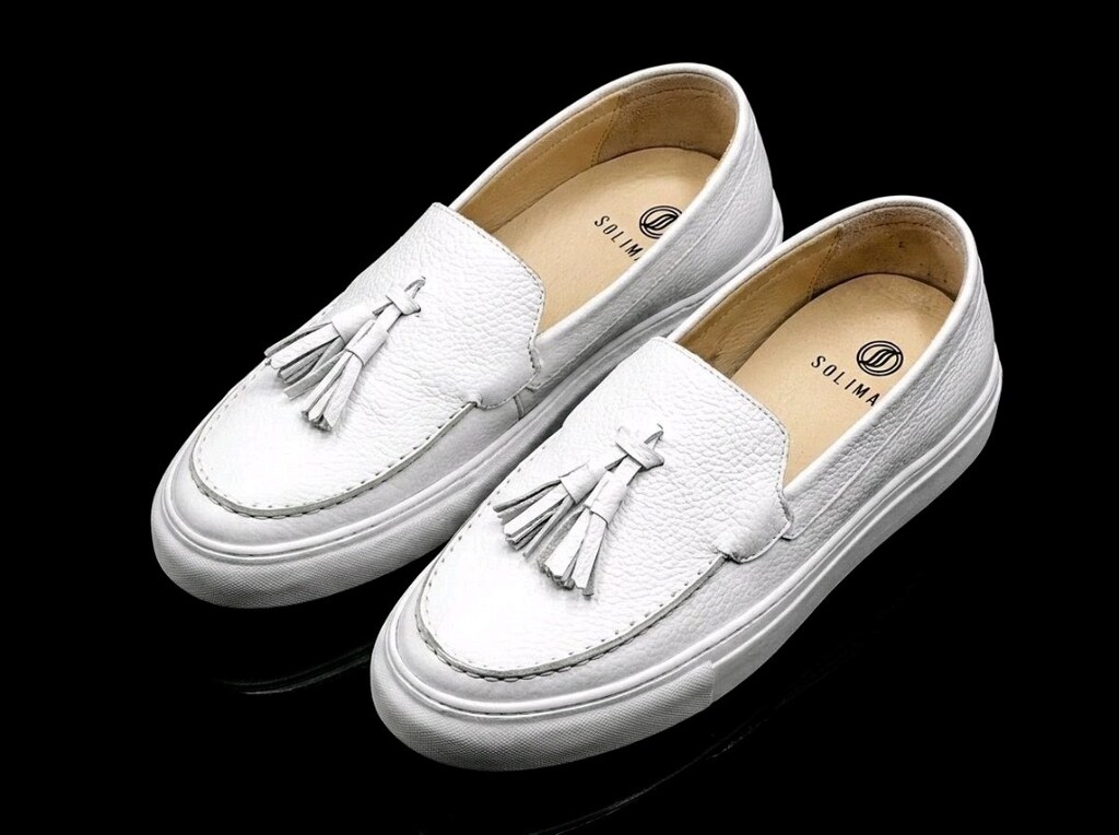 Hakiki Deri Günlük Loafer Beyaz (39-45) Erkek Ayakkabı Yeni - 5