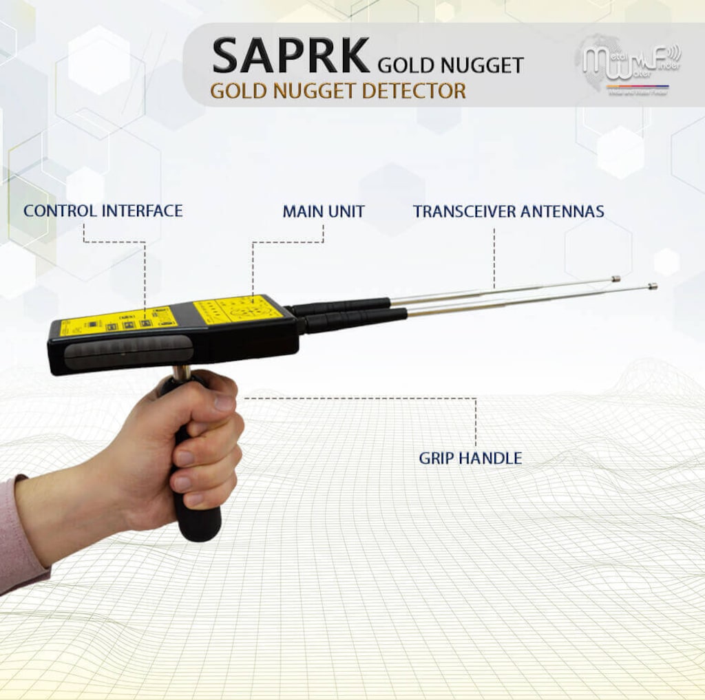 MWF Spark (Gold Nugget) Taşınabilir Uzun Mesafe Altın Külçe Tespit... - 3