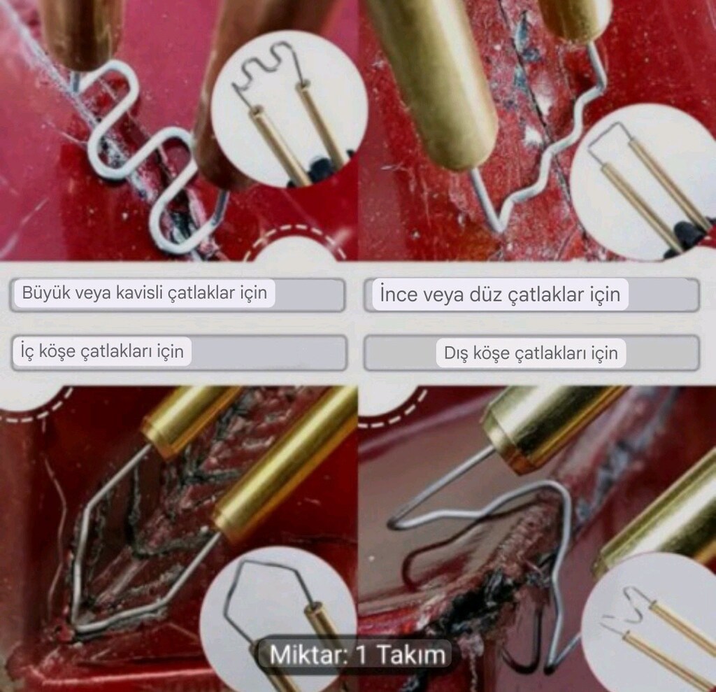 Tampon Tamir Çivileri - Kutulu 6 çeşit, her biri 200 adet, 1200 adet - 3