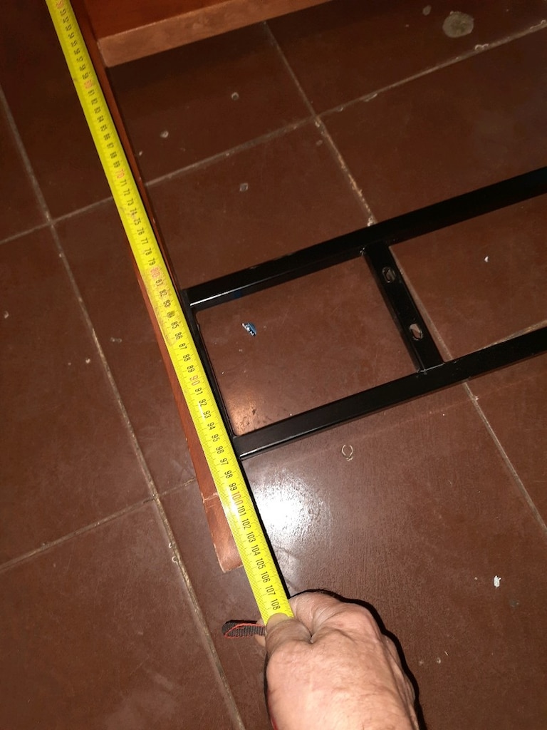 metal ve ahşap yatak başlığı - 2