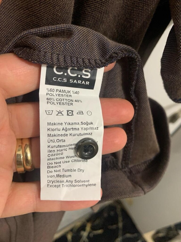 etiketli C.C.S Sarar XL beden Kahverengi T-Shirt - 3