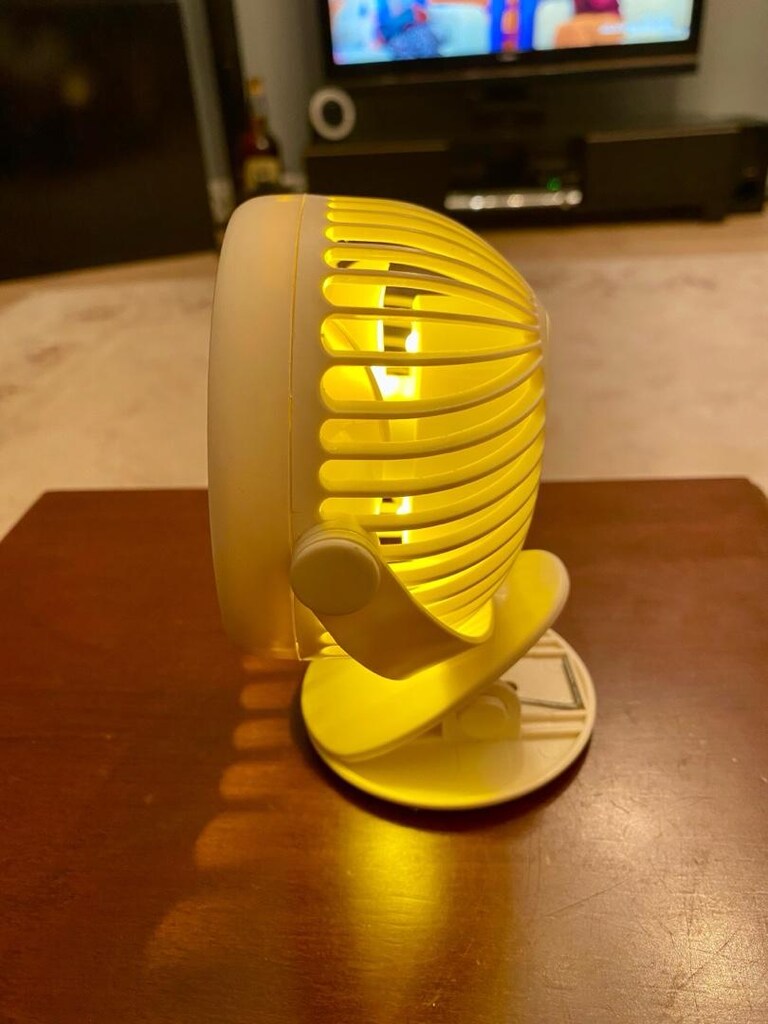 LED IŞIKLI KÜÇÜK MANDALLI MASAÜSTÜ FAN - 2