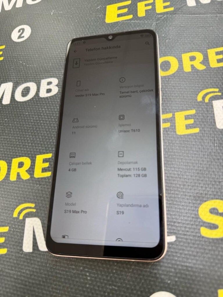REEDER S19 MAX PRO 128 GB HAFIZA 4 GB RAM YURY İÇİ CİHAZIDIR - 7