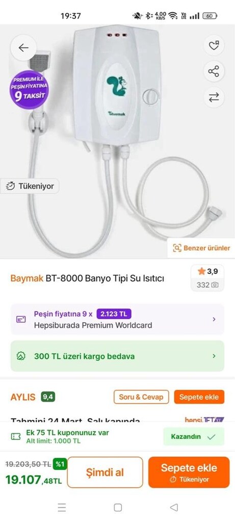 elektrikli şofben ani su ısıtıcı - 2