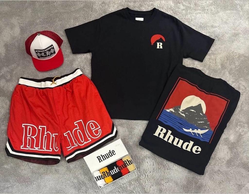 Rhude&Off-White Premium Erkek Kombin Set - 4