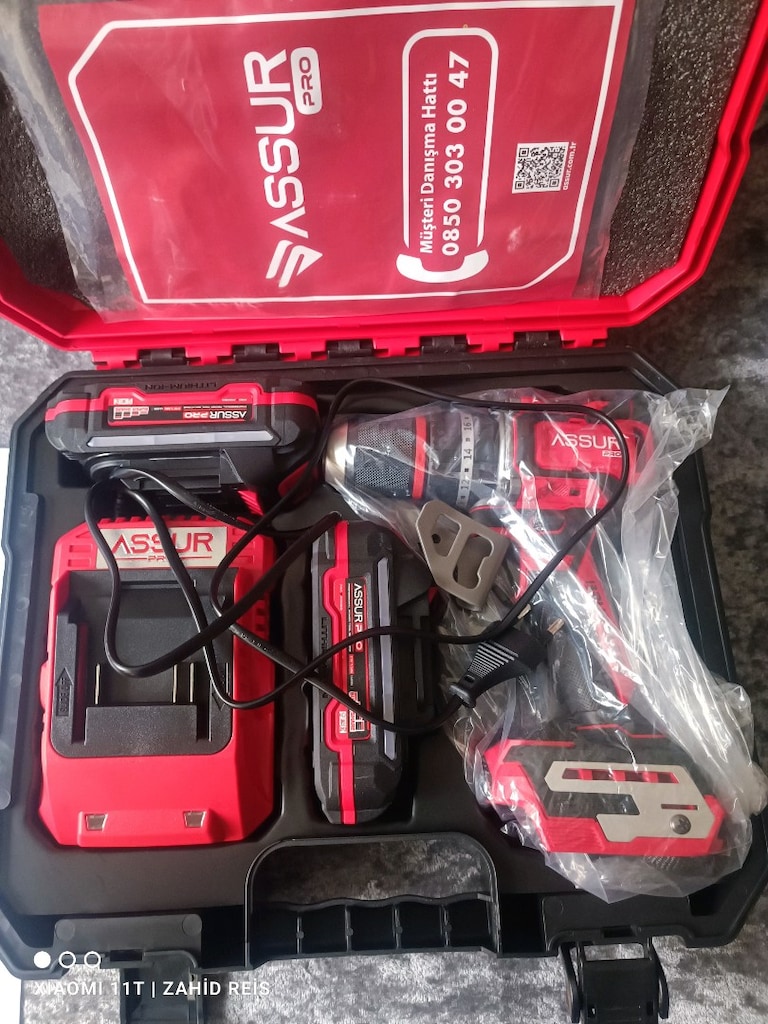ASSUR PRO 125 13MM ÇELİK MANDREN ÇİFT BATARYALI KALİTELİ MATKAP - 3