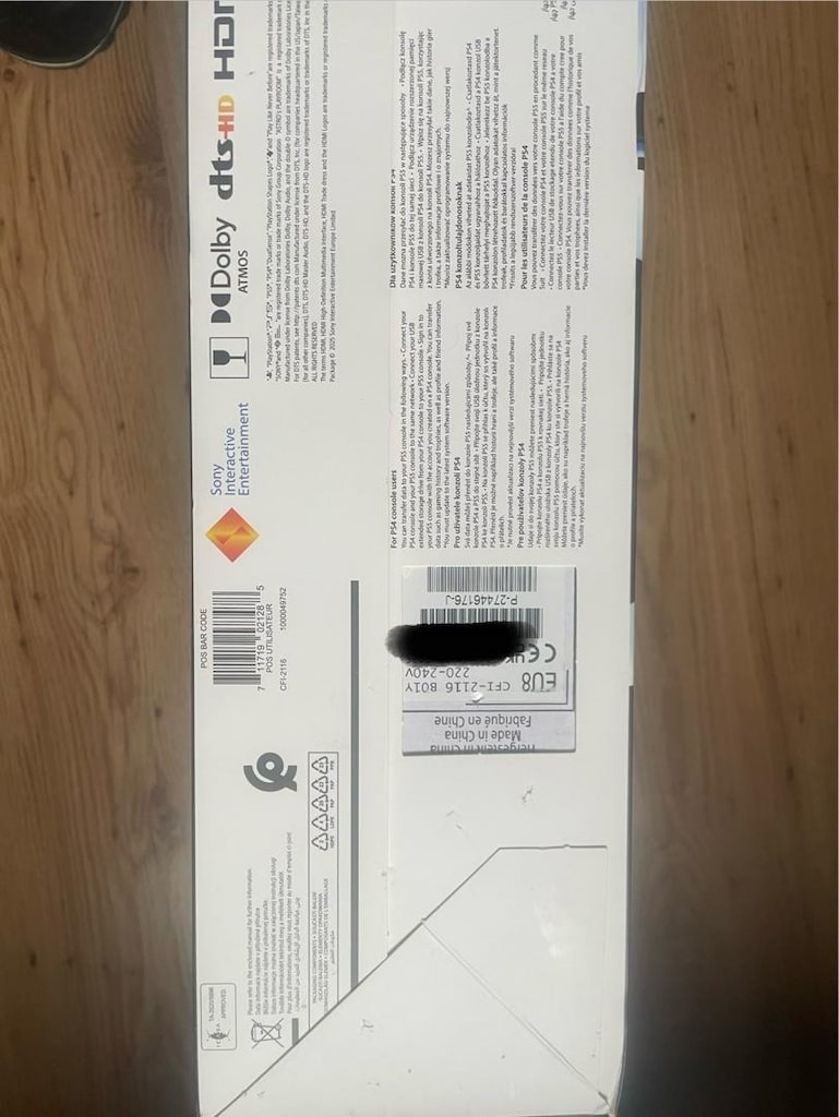 PS5 slim 825GB KAPALI KUTU CF2116 en yeni sürüm - 3