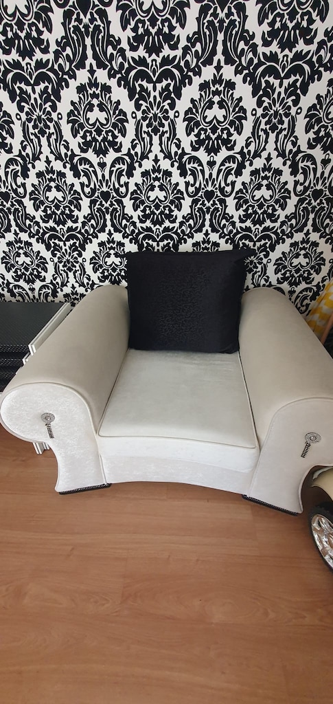Komple Siyah Beyaz Salon Takımı +Gizli Bölmeli 10 KİŞİLİK Yemek Masası - 14