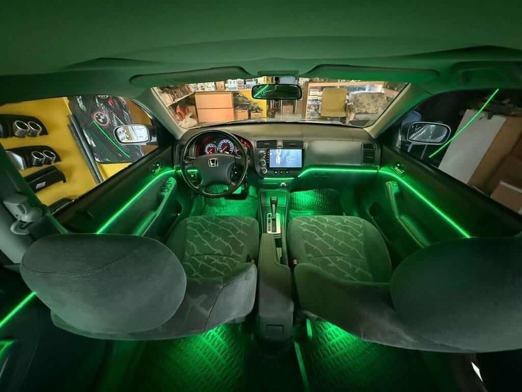 civic V TEC iç ambiyans 64 renk rgb animasyonlu - 8