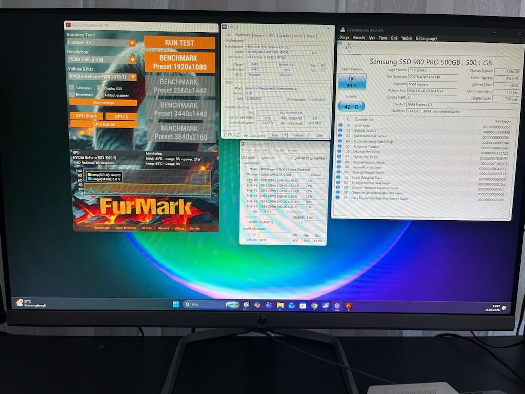 AM5 SET: Ryzen 7600X | RTX 3070 Ti | DDR5 | - 4