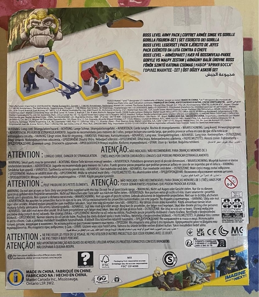 Imaginex Goril ve Maymun ve Orman Macerası Seti Sıfır Kutulu - 8