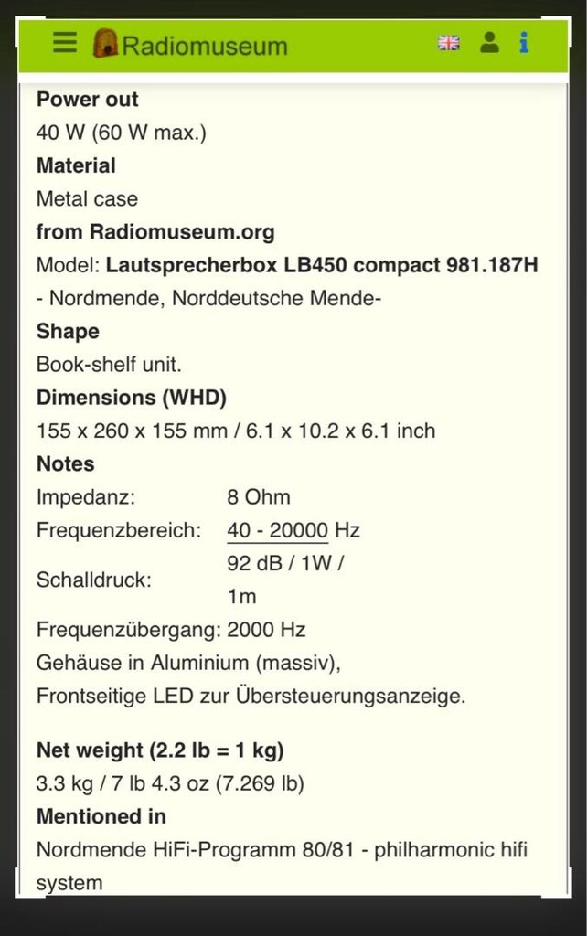 1970’ler sonu gerçek hifi Nordmende hoparlör - 8