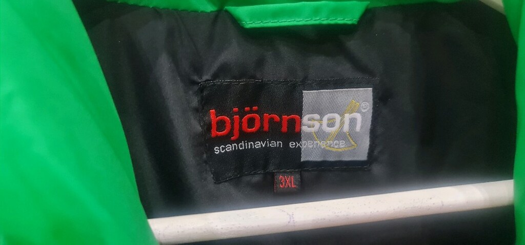 Björnson kolsuz yeşil 3 XL şişme yelek. Rüzgar ve su geçirmez - 2