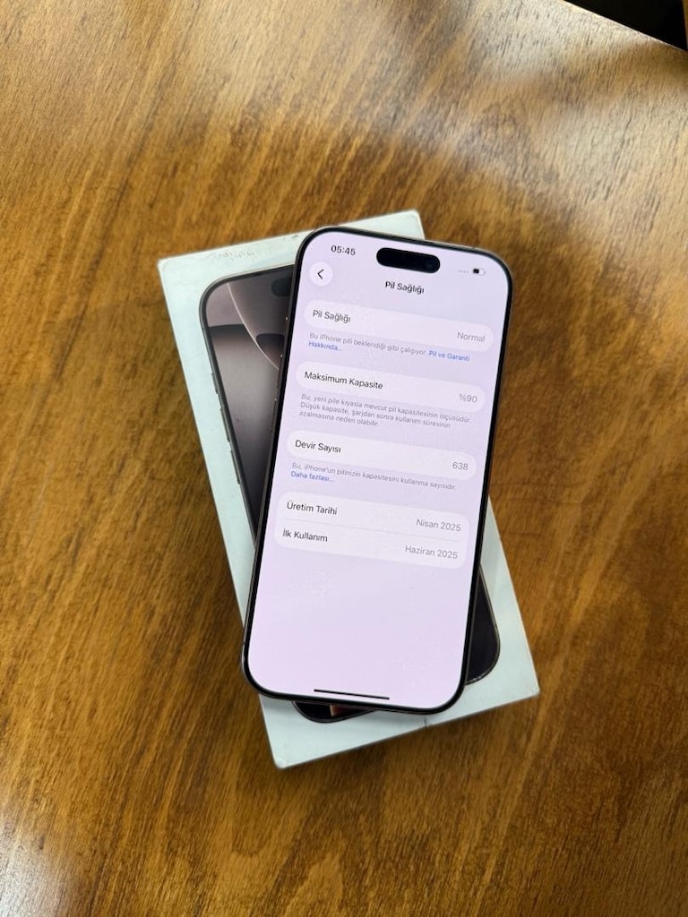 İPHONE 16 PRO 128 GB ÇÖL TİTANYUM PİL 90 GARANTİLİ VE KAPSAMLI MODEL - 2