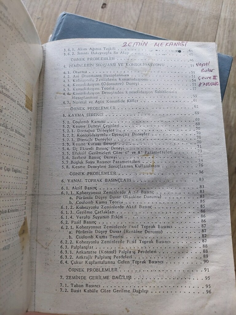 Mukavemet I ve II, Zemin mekaniği, Dinamik ve Akışkanlar mekaniği - 2