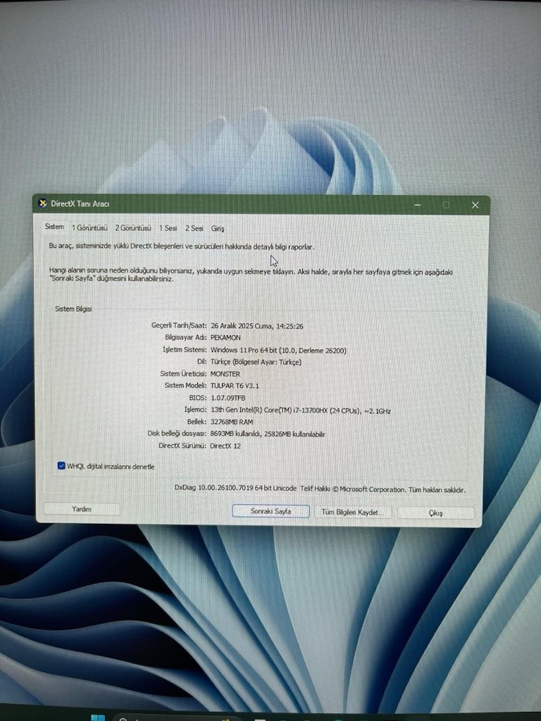Monster Laptop Oyun Bilgisayarı - 5