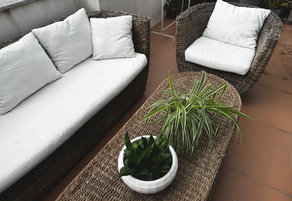 bahçe balkon mobilyası hasır - 2