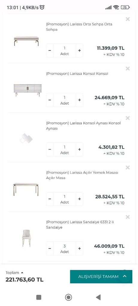 SON FIRSAT LARİSSA KOLTUK TAKIMI VE YEMEK ODASI TAKIMI - 7