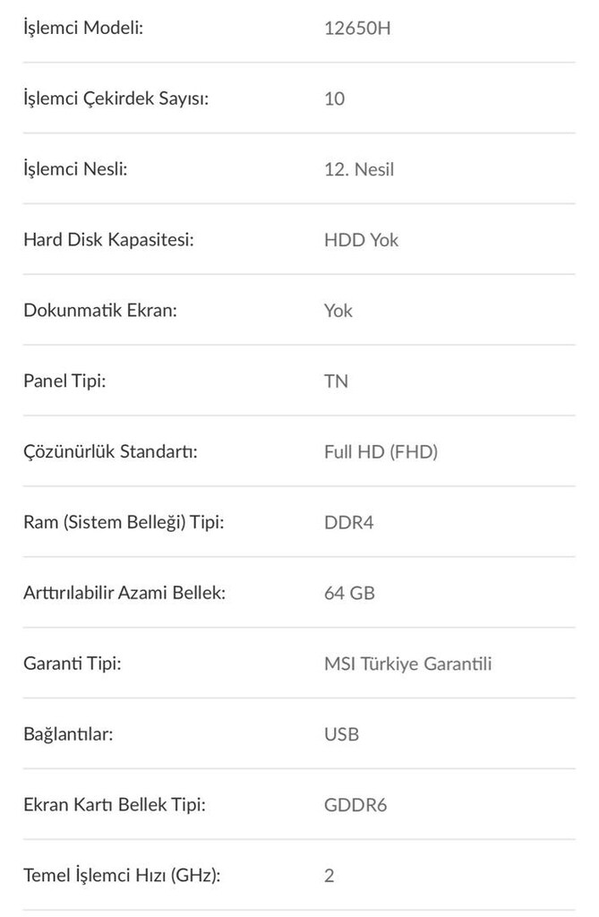 msi gaming laptop 512 ssd, İ7 - 6