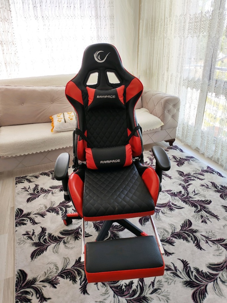 Rampage KL-R61 Styles Serisi Oyuncu Koltuğu Kırmızı - 7