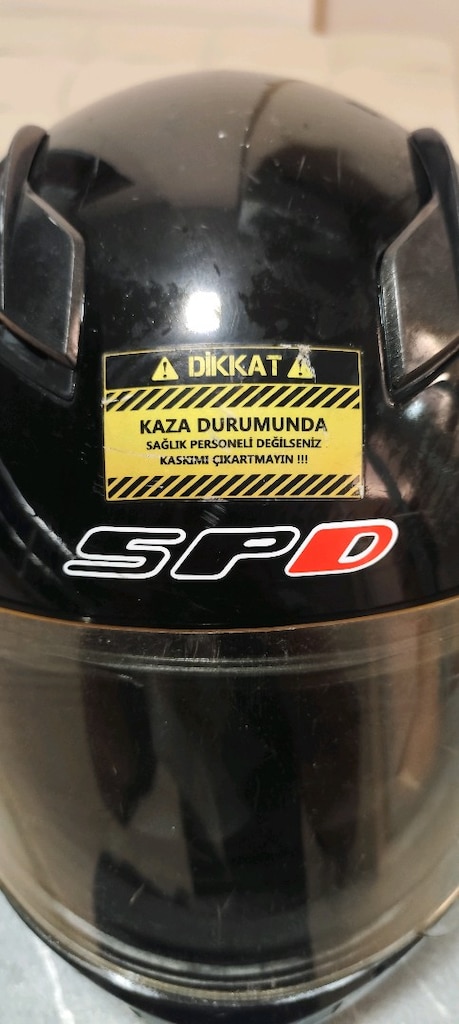 kask, motor kaskı , çeneden açılır spd güneş vizörlü - 2