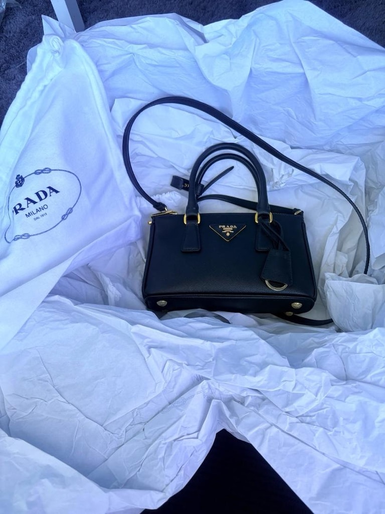 prada galleria saffiano deri mini çanta - 9