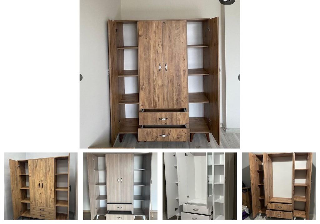 4 kapaklı elbise dolabı howhpwvmim - 2