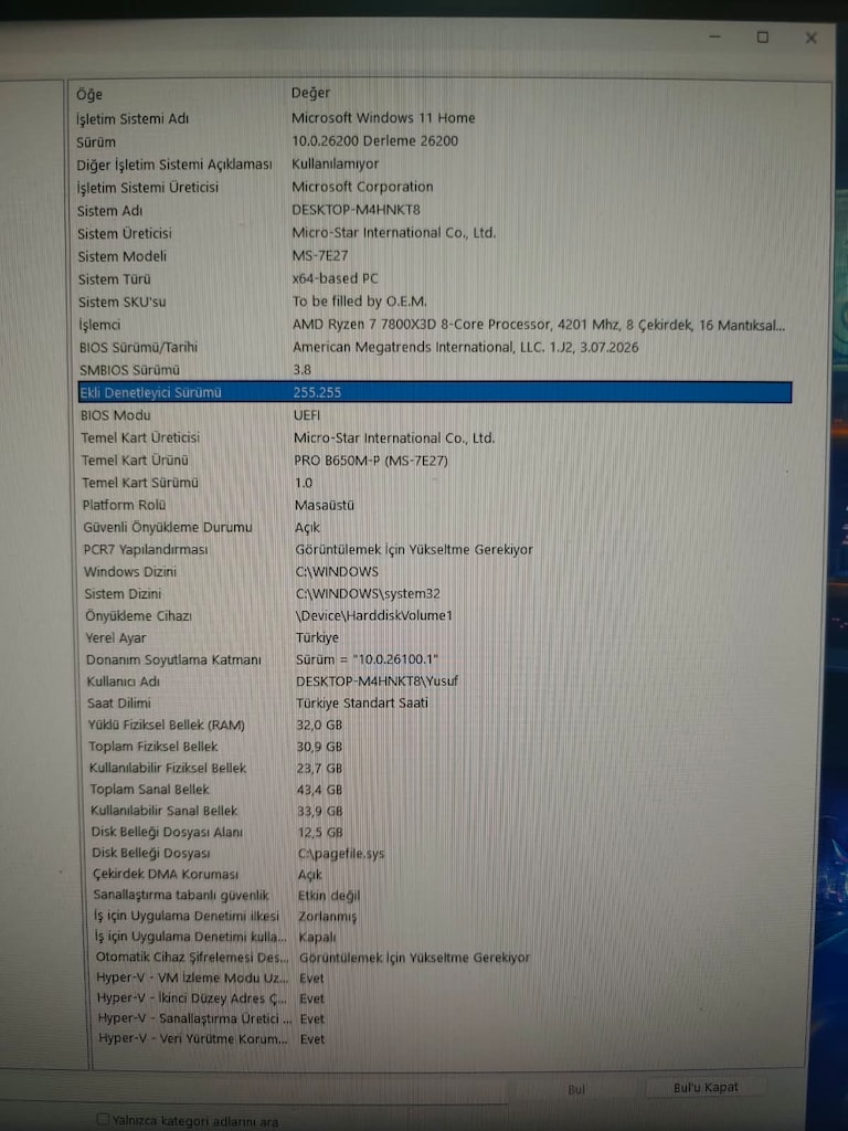 Ryzen7 7800x3d ve 4060ti 16gb'lı Oyun Bilgisayarı - 8