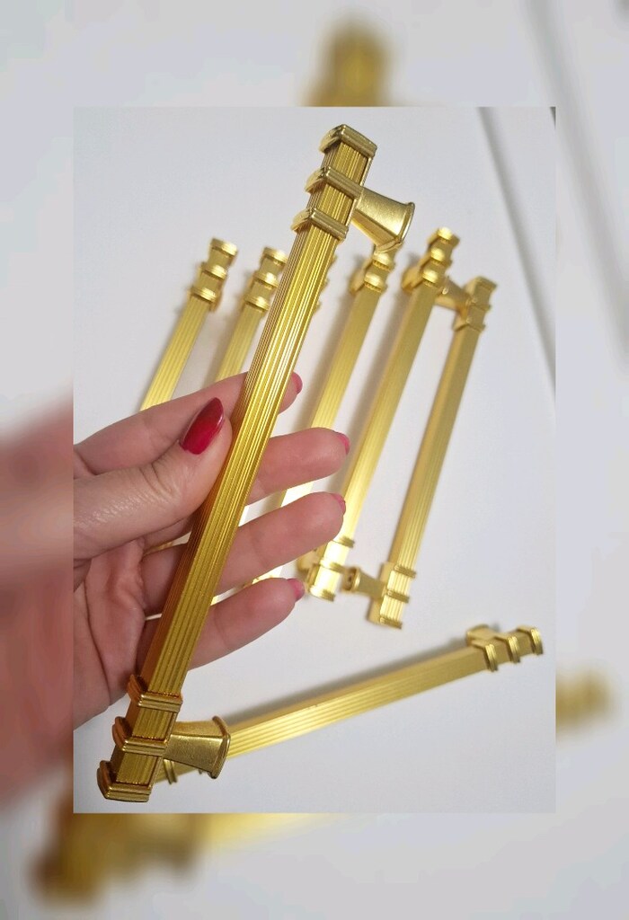 METAL GOLD ALTIN DOLAP MOBİLYA KULPU HER BOY LÜX ÇOK SAĞLAM - 4