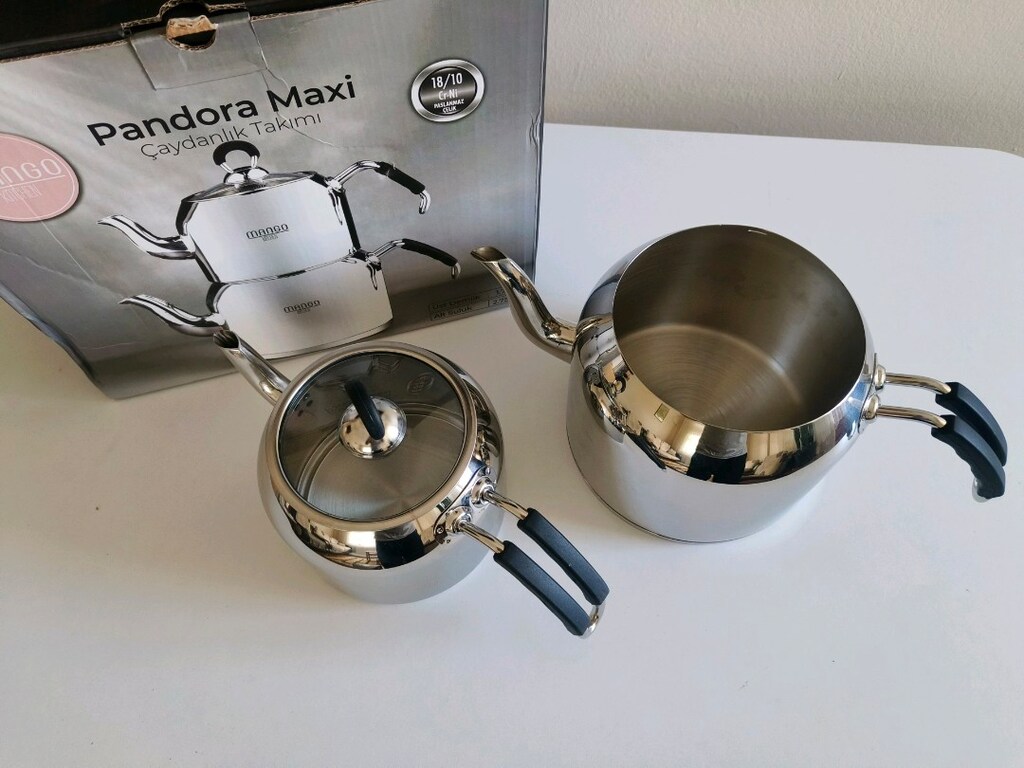 SIFIR Mango Pandora Maxi Çaydanlık Takımı Alt 2.75Lt Üst 1.7Lt - 2