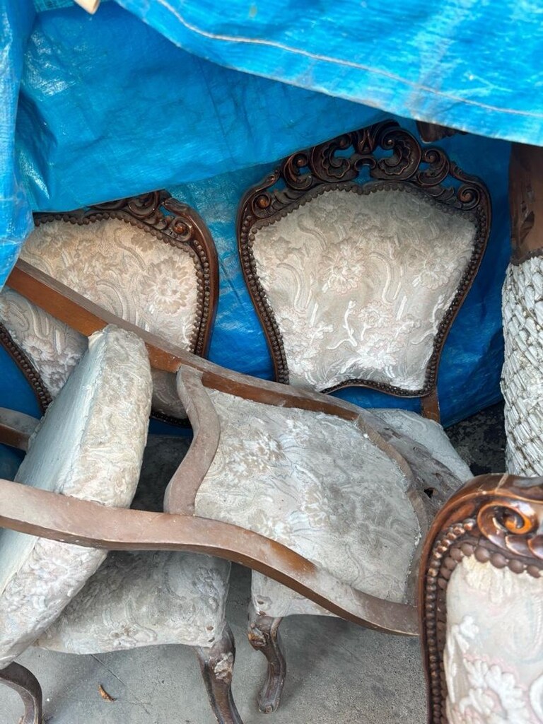 oymalık koltuk sandelte takımı - 8