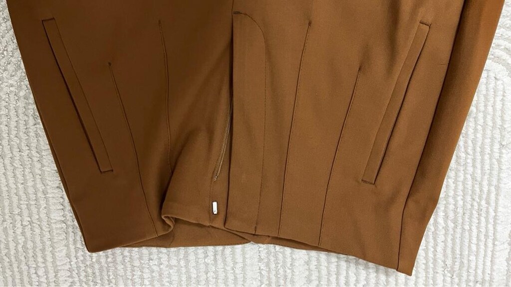 pantalon camel kahve