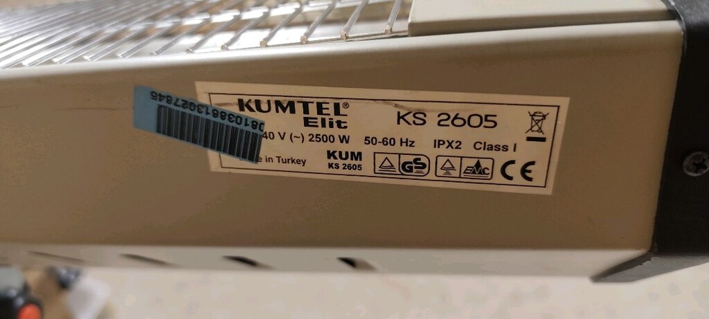 KUMTEL ELİT İNFRARED TEKNOLOJİ ISITICI 2500W - 7