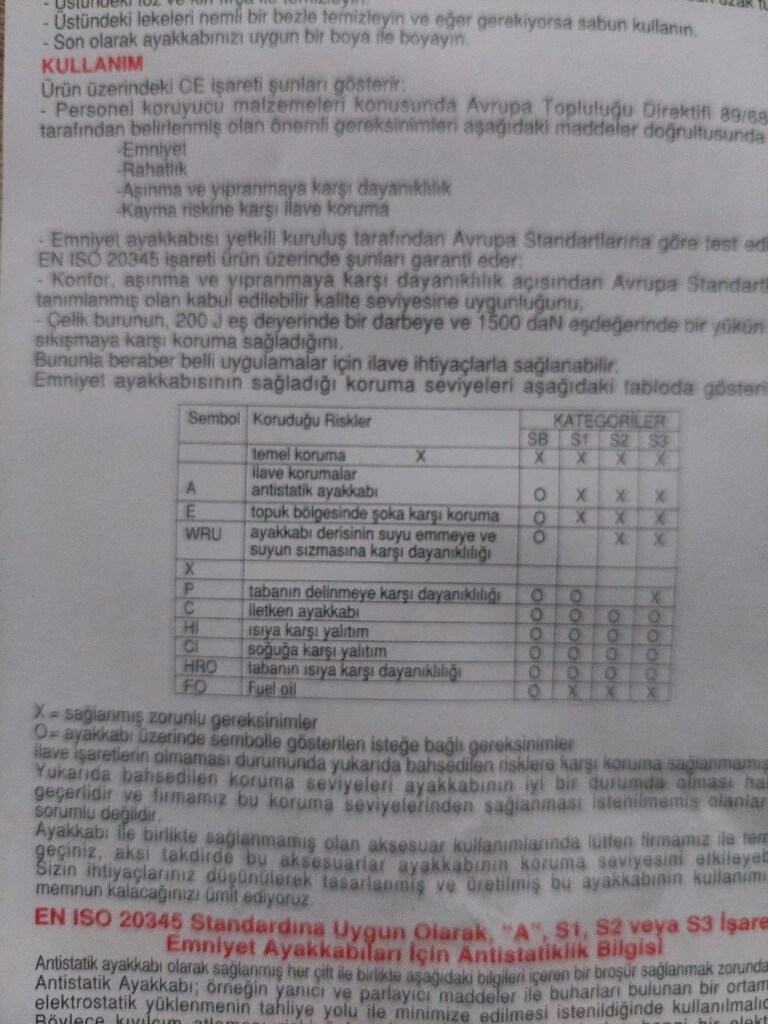 Yılmaz 734S1süet iş güvenliği ayakkabısı 46 numara - 7