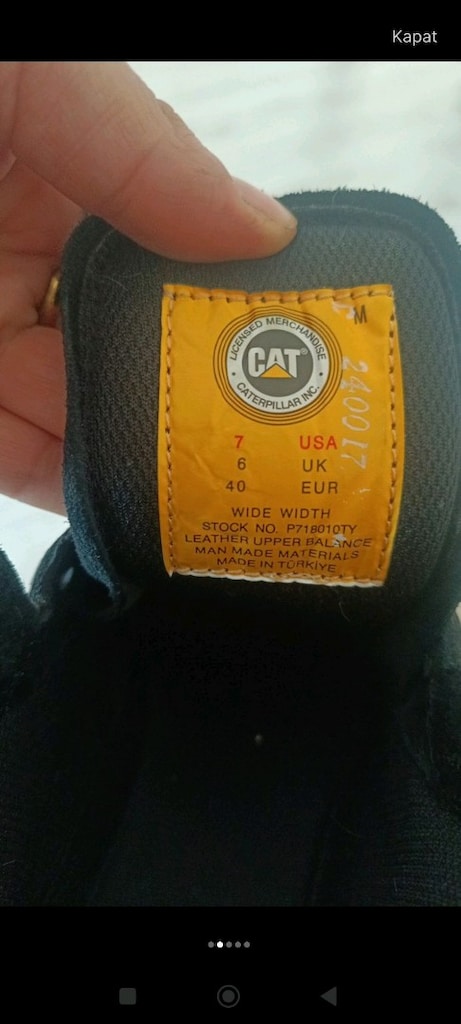 Cat orjinal sağlam bot - 2