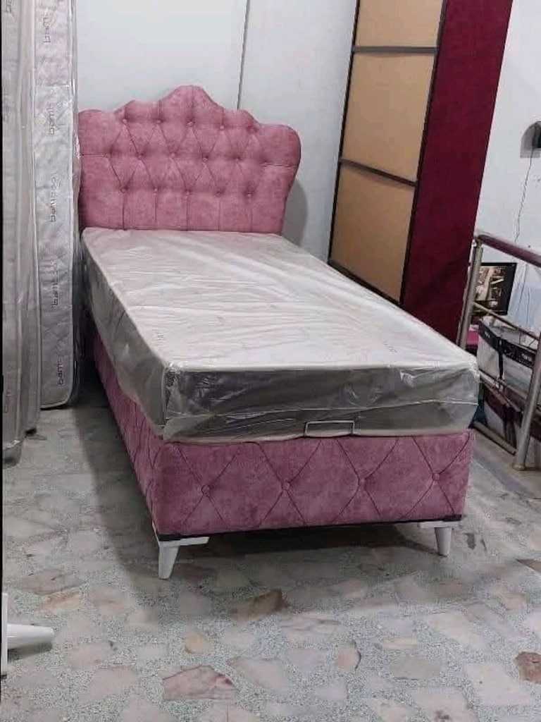 RENK RENK 90X190 BAZA BAŞLIK YATAK. KAPIDA ÖDEME ÜCRETSİZ TESLİM - 4