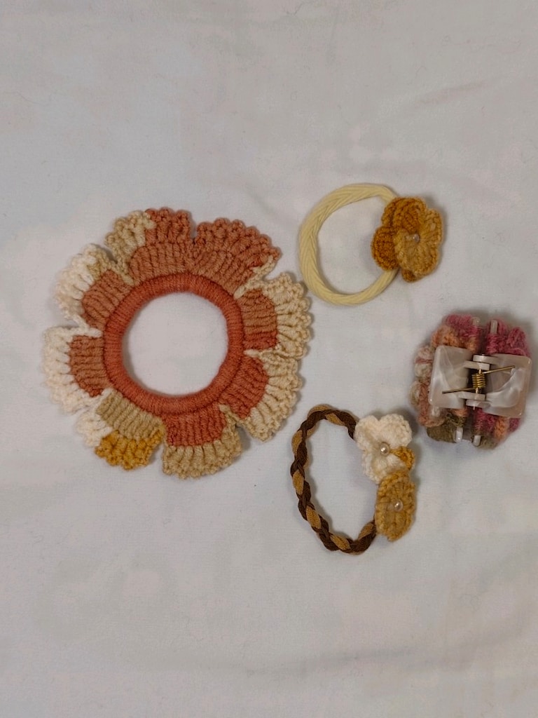 el örgüsü Saç Tokası küpe Seti - 20