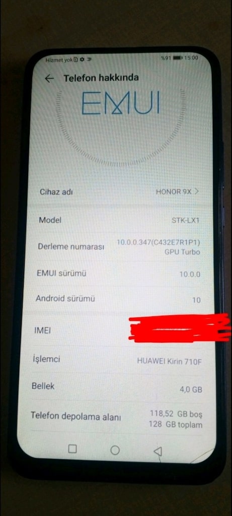 128/4 HONOR 9X ÇİFT HAT TR TEMİZ CİHAZ - 2