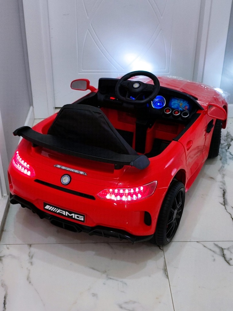 SIFIR 2 YIL GARANTİLİ MERCEDES KUMANDALI 12VOLT ÇİFT MOTOR AKÜLÜ ARABA - 7