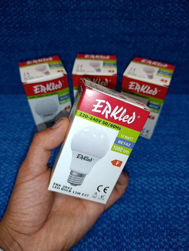 ERKled 12 Watt Led Ampul Aydınlatma (4 adet) !! SIFIR - 3