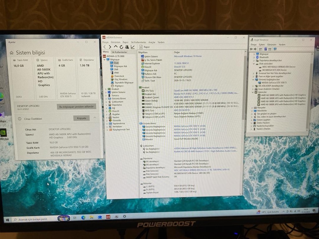 Komple Gamer Pc+monitör+masa herşey - 7