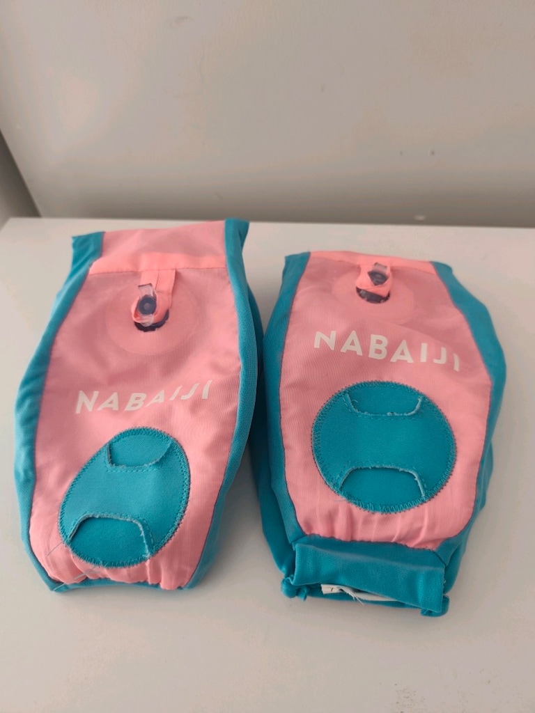 Nabaiji Çocuk Yüzme Kolluk Kemer Panda Baskılı Pembe 15-30 Kg - 11