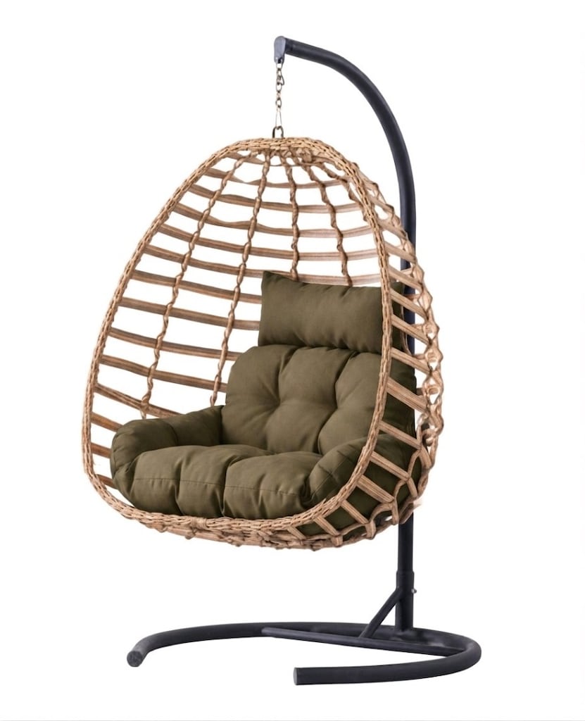 Tekli Armut Salıncak, Rattan Bahçe Salıncağı, Balkon Salıncağı SIFIR - 3