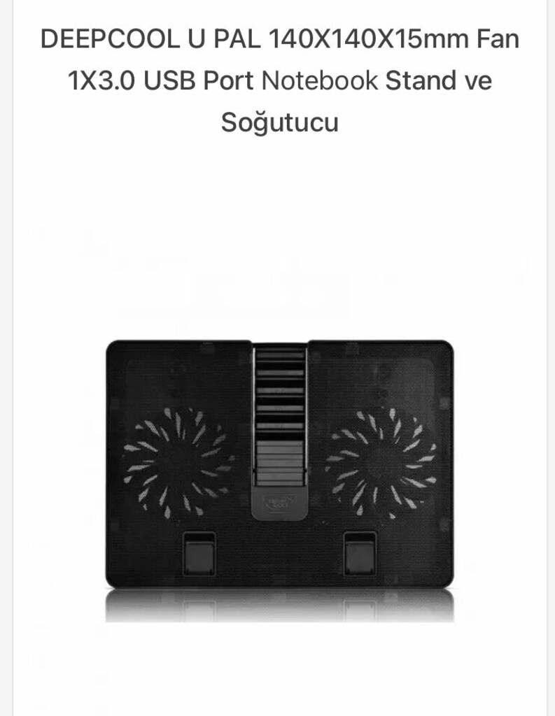 DEEPCOOL U PAL 140X140X15mm Fan USB Port Notebook Stand ve Soğutucu - 6